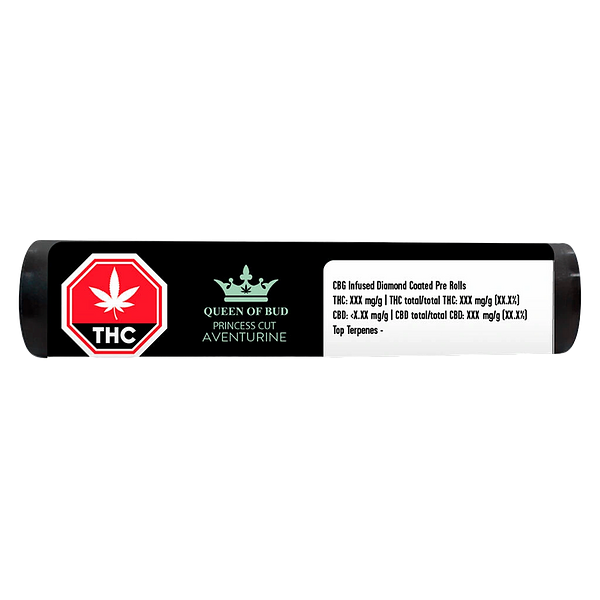 Queen of Bud - Princess Cut Aventurine Infused Pre Roll