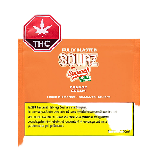 SOURZ by Spinach - Fully Blasted Orange Cream Gummies Limited Edition