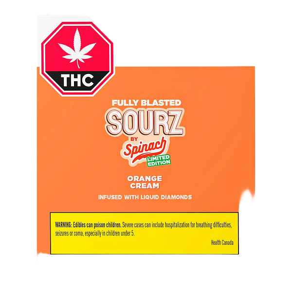 SOURZ by Spinach - Fully Blasted Orange Cream Gummies Limited Edition