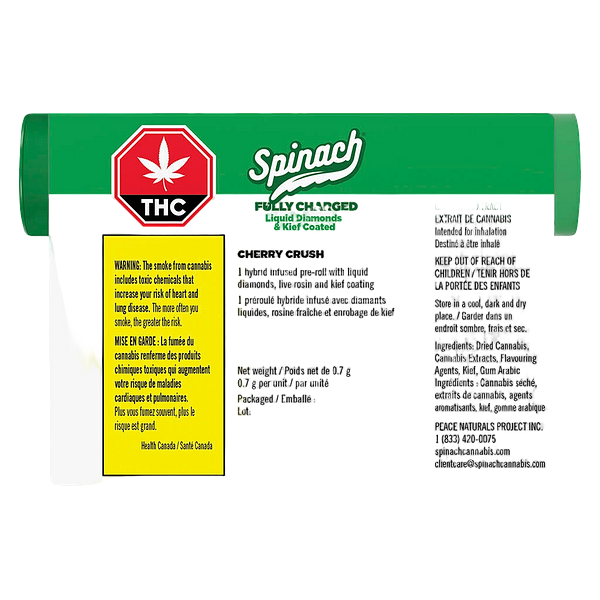 Spinach - Fully Charged Cherry Crush Infused Pre Roll