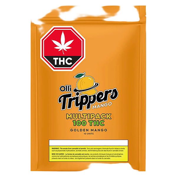 Olli Trippers - 100 Thc Multipack Golden Mango Taffy
