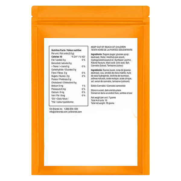 Olli Trippers - 100 Thc Multipack Golden Mango Taffy