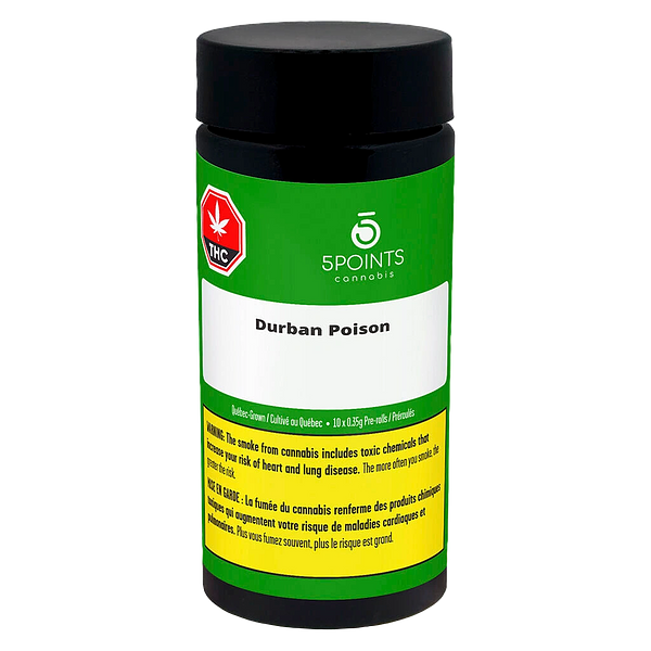 5 Points Cannabis - Durban Poison Pre Roll