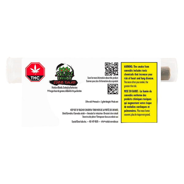 Saladz - Cobb Salad Hybrid Pre Roll