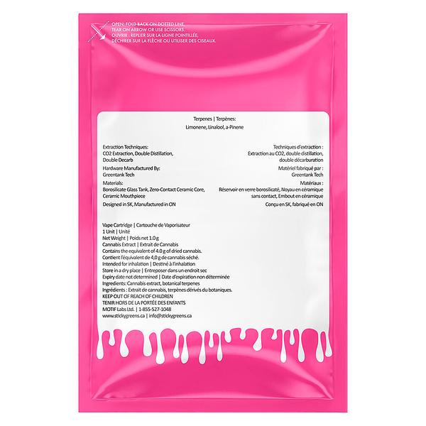 Sticky Greens - Bubba G - Liquid Diamonds 510 Thread Cartridge image 3