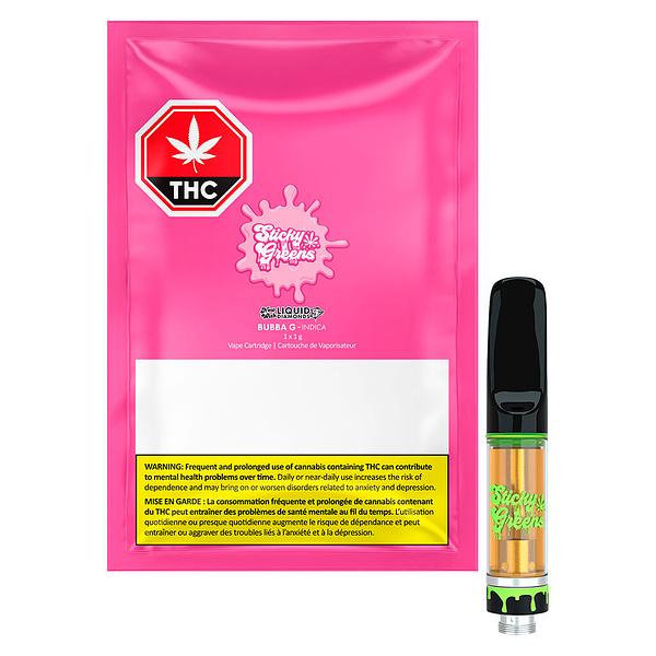 Sticky Greens - Bubba G - Liquid Diamonds 510 Thread Cartridge image 4