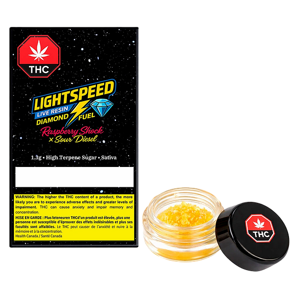 Lightspeed - Live Resin Diamond Fuel Raspberry Shock X Sour Diesel
