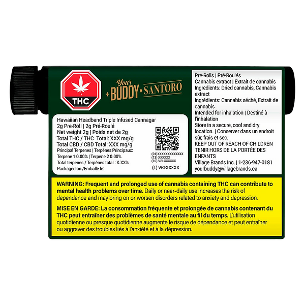 Buddy Santoro - Hawaiian Headband Triple Infused Cannagar