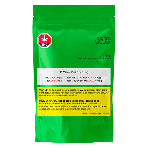 Pepe - Slims 11 Week Pink Pre Roll