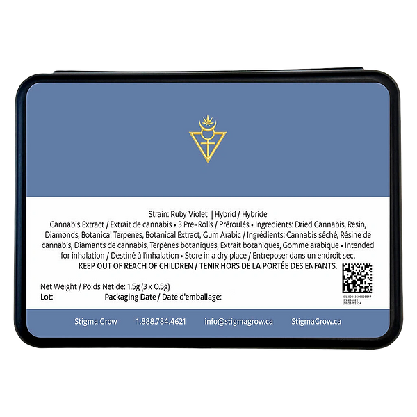High Priestess - Aquarius Aqua Berry Resin & Diamonds Fusion Infused Pre Roll