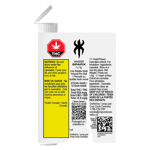 INVADER - Sparx - Live Bubble Hash Infused Pre Roll