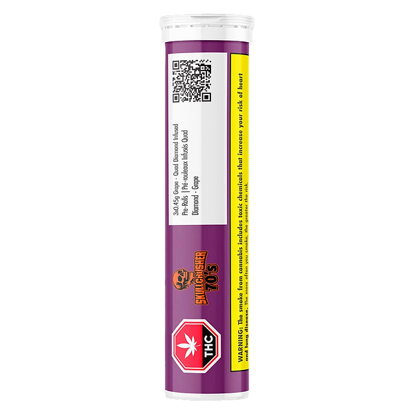 Skullcrusher 70's by RAD - Grape - Quad Diamond Infused Pre Roll