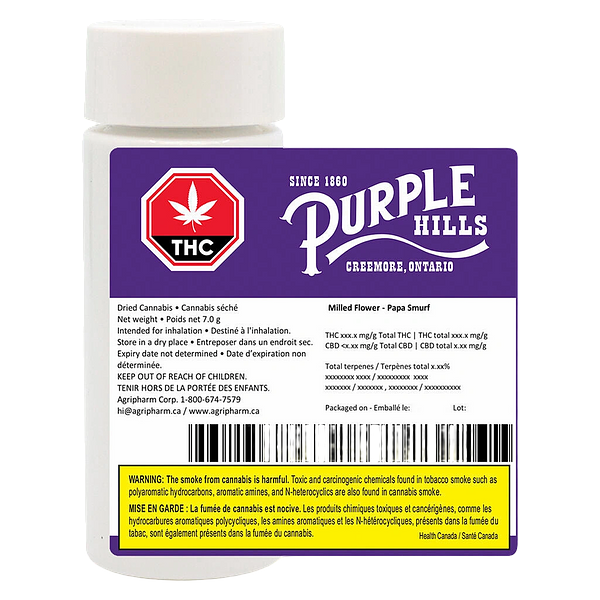 Purple Hills - Milled Flower – Papa Smurf