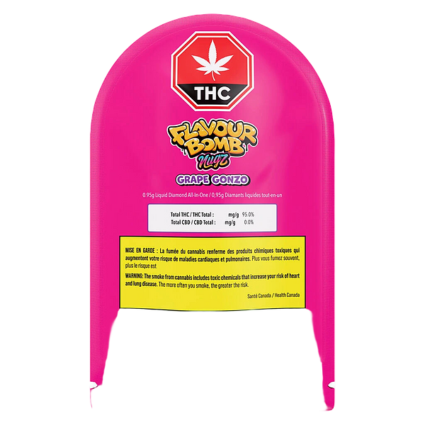Nugz - Flavour Bomb Grape Gonzo Liquid Diamonds AIO