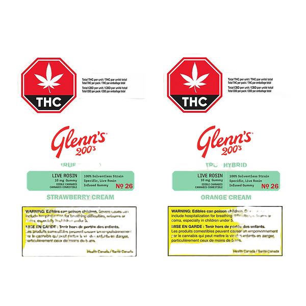 Glenn's - No.26 Glenn's 200's True Hybrid Rosin - Strawberry Cream