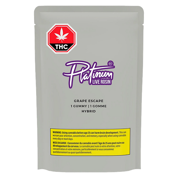 Platinum - Grape Escape Live Rosin Gummy