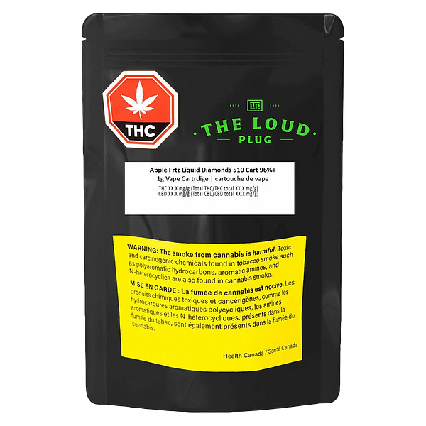 The Loud Plug - Apple Frttr Liquid Diamonds 510 Thread Cartridge