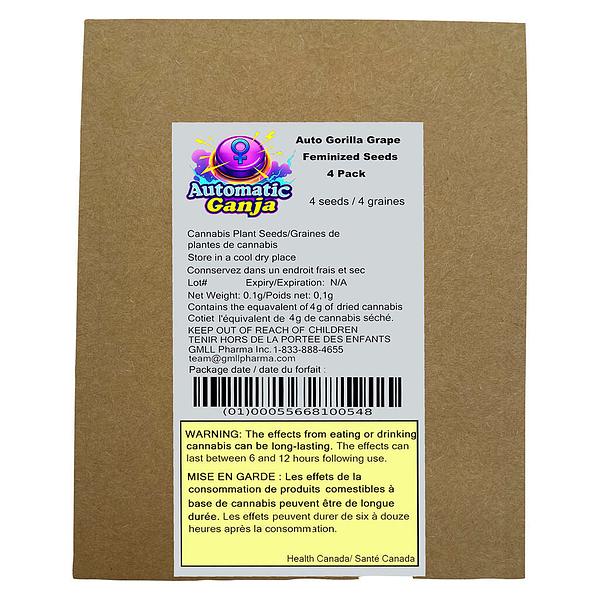 Automatic Ganja - Auto Gorilla Grape Femilized Seeds
