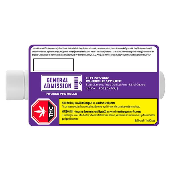 General Admission - Purple Stuff Infused Pre Roll