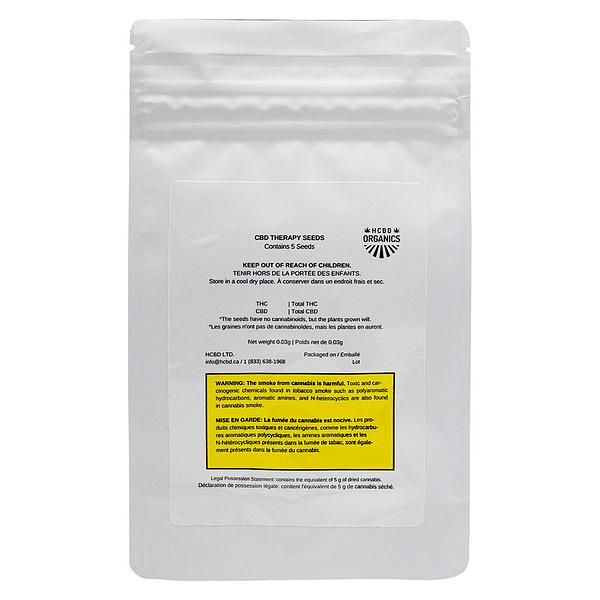 HCBD ORGANICS - CBD Therapy Starter Seeds (Regular)