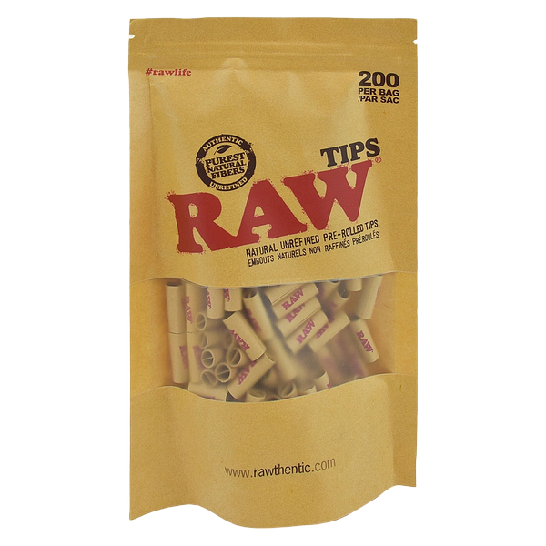 Raw - Natural Unrefined Pre Rolled Tips