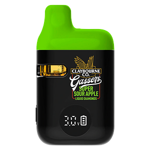 Claybourne - Gassers Super Sour Apple Liquid Diamonds AIO