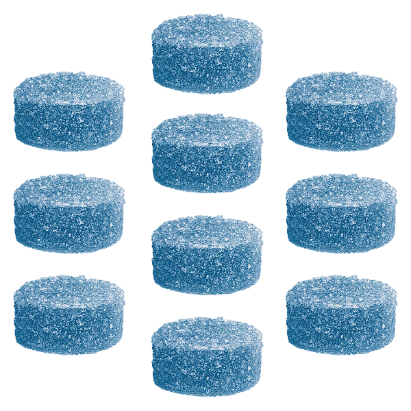 SHRED'EMS - Blueberry Blaster Max10 Party Pack 100 Thc:Cbg Gummies