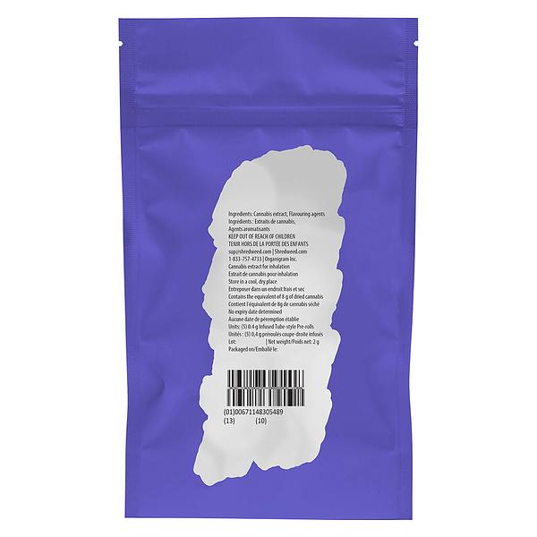 SHRED - Gigantic Grape Heavy Slims Infused Pre Roll image 3