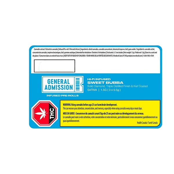 General Admission - Sweet Bubba Hi-Fi Infused Pre Roll