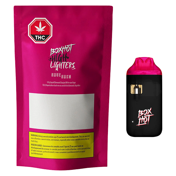 BOXHOT - Ruby Rush Liquid Diamond Charged AIO Vape