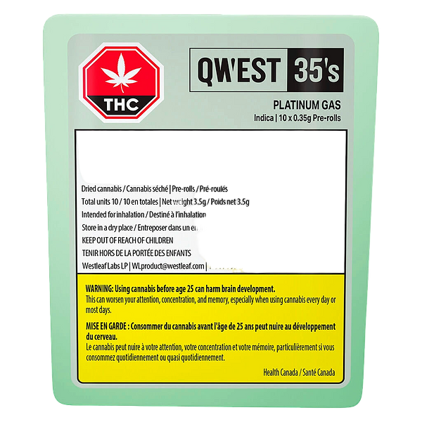 Qwest 35's - Platinum Gas Pre Roll