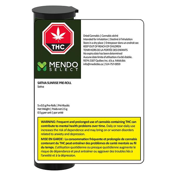 Mendo Select - Sativa Sunrise Pre-Roll image 3