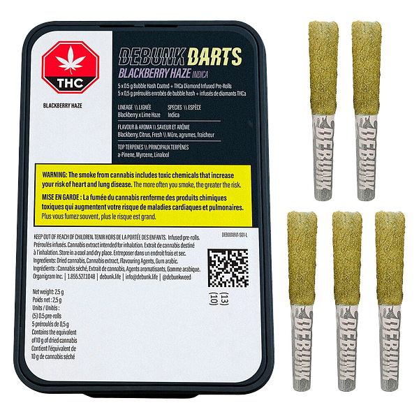 DEBUNK - Blackberry Haze Triple-Infused Bubble Hash Darts