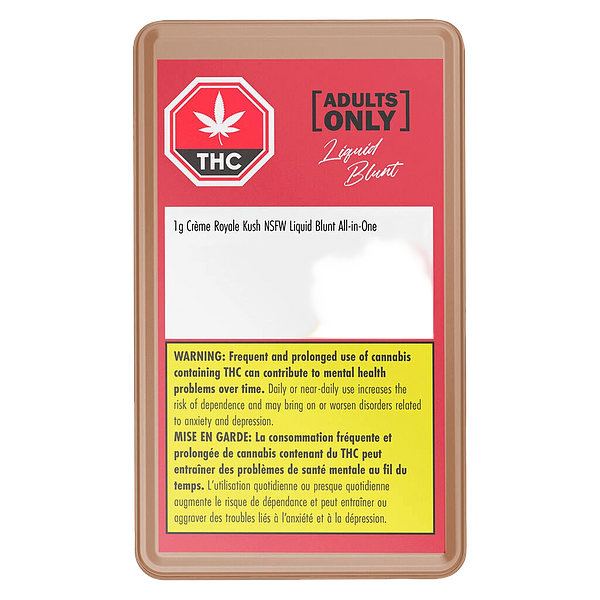 Adults Only - Crème Royale Kush Nsfw Liquid Blunt All-In-One