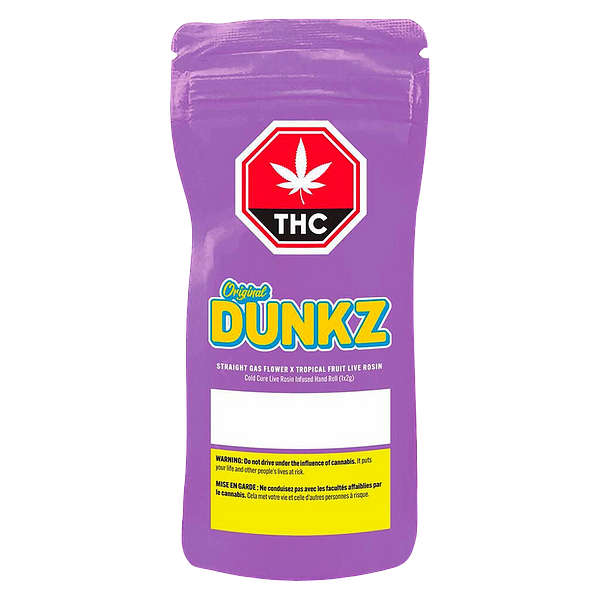Original Dunkz - Straight Gas Flower X Tropical Fruit Live Rosin Hand Roll