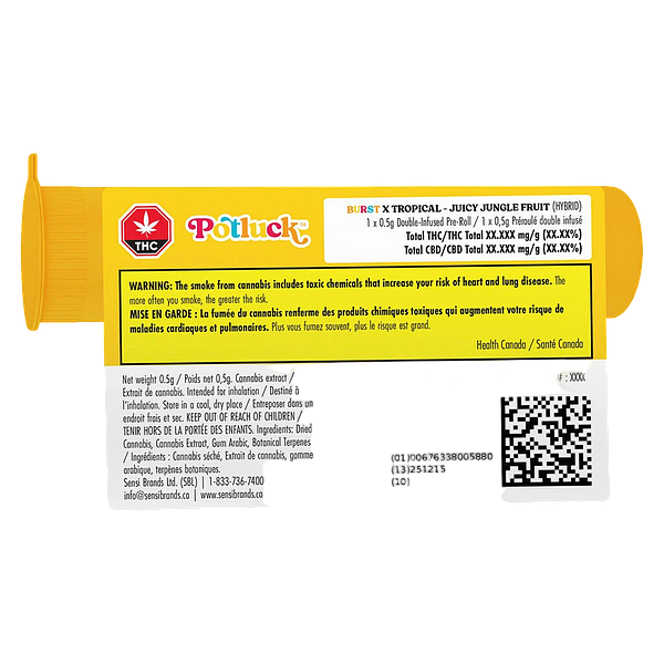 Potluck - Juicy Jungle Fruit Infused Pre Roll