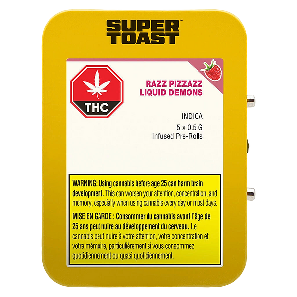Super Toast - Razz Pizzazz Liquid Demons Infused Pre Roll