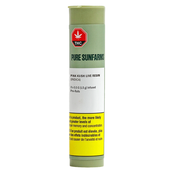 Pure Sunfarms - Pink Kush Live Resin Infused Pre Roll