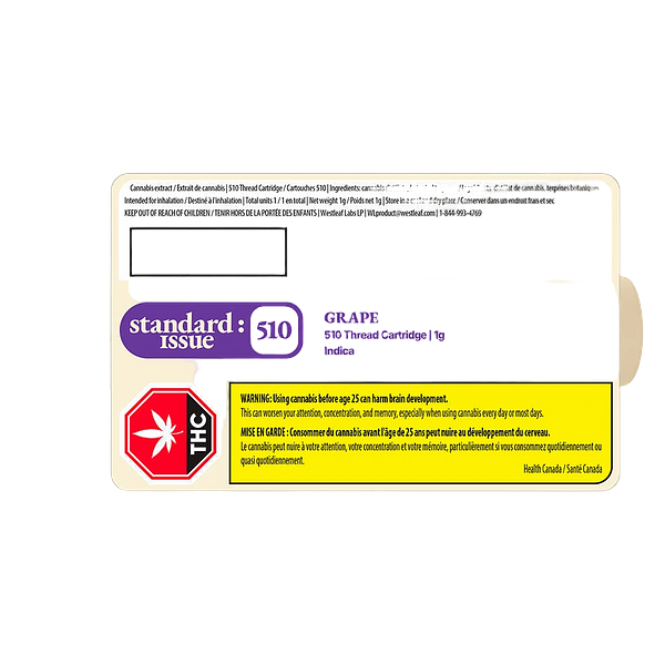 Standard Issue - Grape 510 Thread Cartridge