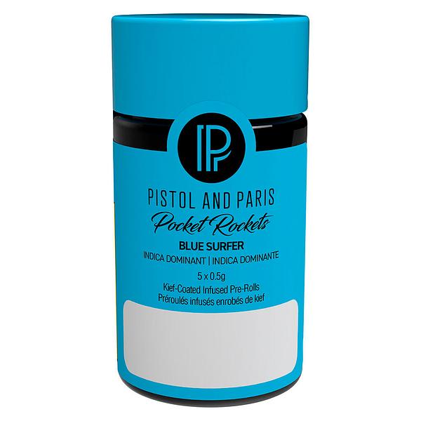 Pistol and Paris - Pocket Rockets Blue Surfer Infused Pre Roll