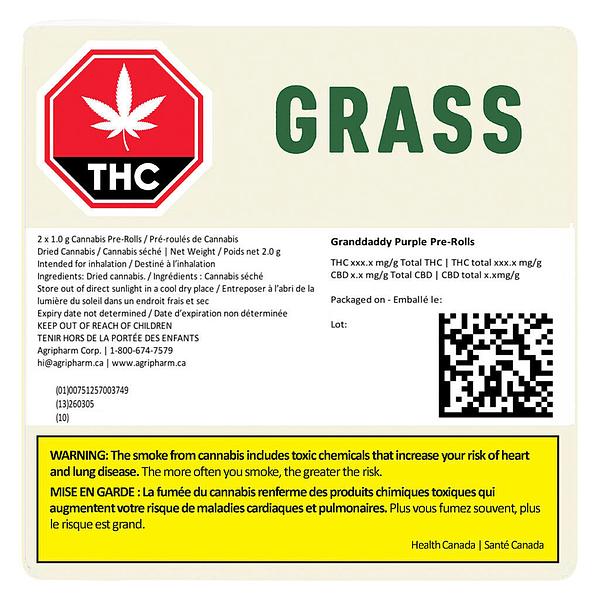 Grass - Granddaddy Purple Pre-Roll