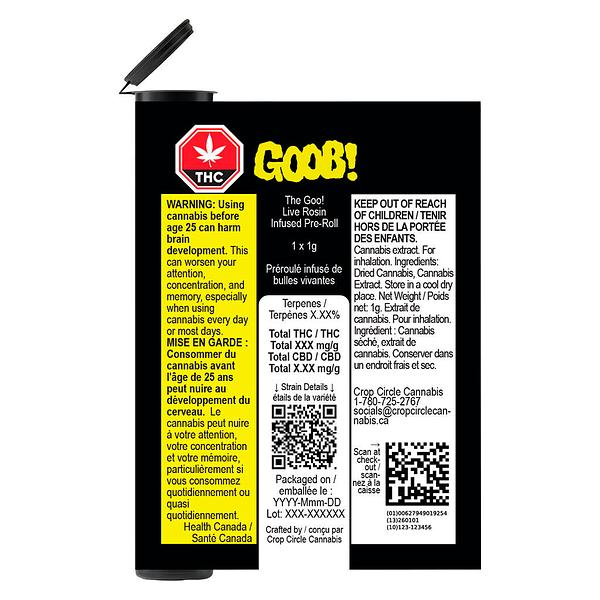 The Goo! - Goob! Live Rosin Infused Pre Roll