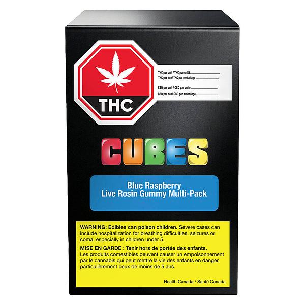 Cubes - Blue Raspberry Live Rosin Gummies Multipack