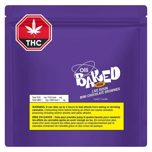 Olli Baked - 60 THC Live Rosin Mini Chocolate Brownies