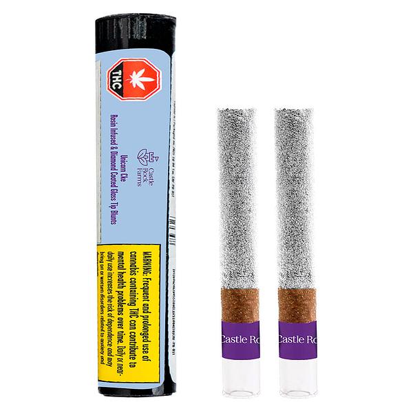 Castle Rock Farms - Unicorn Cke Live Rosin & Diamond Infused Blunts