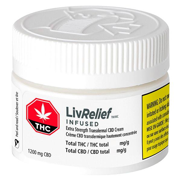 LivRelief Infused - Cbd 1200 Extra Strength Transdermal Cream