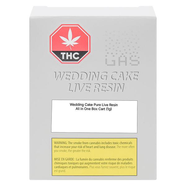 (GAS) - Wedding Cake Pure Live Resin All In One Box Cart