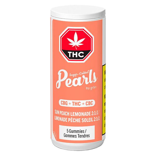 Pearls by grön - Sun Peach Lemonade 2:1:1 Cbg/Thc/Cbc