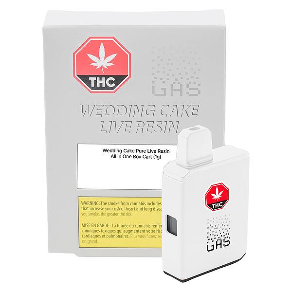 (GAS) - Wedding Cake Pure Live Resin All In One Box Cart