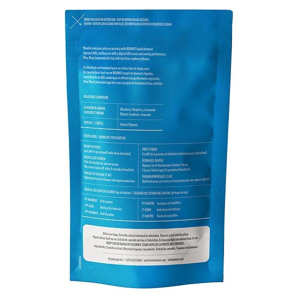 BOXHOT - Blue Razz Lemonade Liquid Diamond Charged AIO